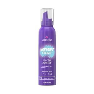 Aussie Mousse Instant Freeze 24 Horas Fijación Maxima - 6 Oz
