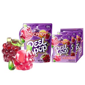 Gomitas Pelables Peel & Pop Grape - 75 Gr