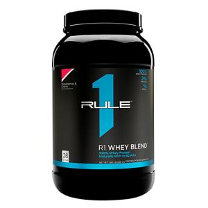 Proteína Whey Blend sabor Fresas y Crema RULE 1 - 1.98 Libras