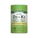 Vitamina D3 5.000 IU + K2 MK-7 100 MCG - 50 Cápsulas Líquidas